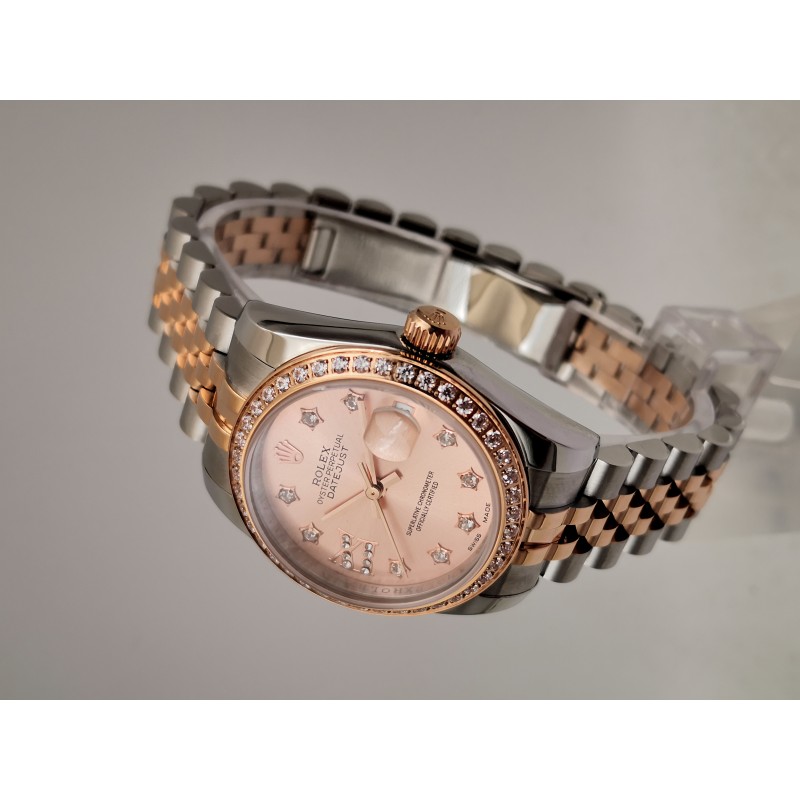 Replica Rolex Lady Datejust 28 279381RBR 31MM Watches WF Stainless Steel & Rose Gold Rose Gold Dial Swiss 2671