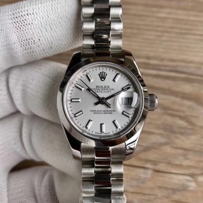 Replica Rolex Lady Datejust 28 279160 28MM Watches WF Stainless Steel Silver Dial Swiss 2671