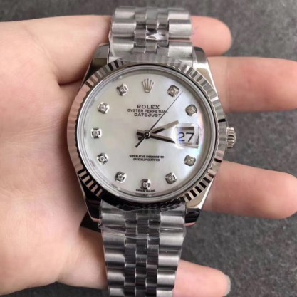 Replica Rolex Datejust II 126334 41MM Watches N Stainless Steel Mother Of Pearl Dial Swiss 3235