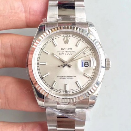 Replica Rolex Datejust II 126334 41MM Watches AR Stainless Steel 904L Rhodium Dial Swiss 3235