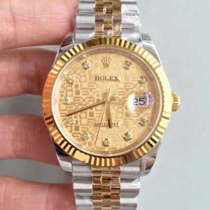 Replica Rolex Datejust 41 126333 41MM Watches EW Stainless Steel & Yellow Gold Rolex Dial Swiss 3235