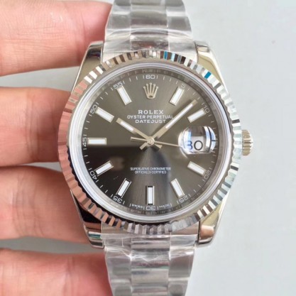 Replica Rolex Datejust II 126334 41MM Watches N Stainless Steel Anthracite Dial Swiss 3235