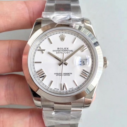 Replica Rolex Datejust II 126300 41MM Watches N Stainless Steel Mother Of Pearl Dial Swiss 3235