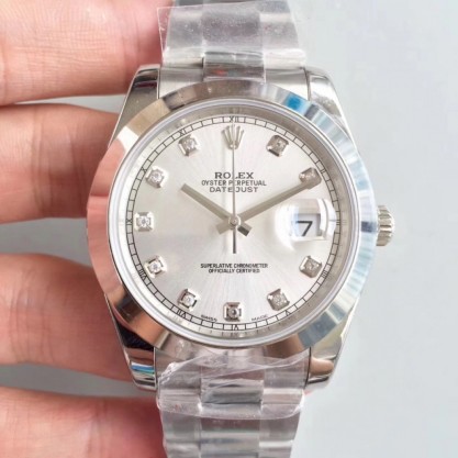 Replica Rolex Datejust II 126300 41MM Watches N Stainless Steel Rhodium Dial Swiss 3235