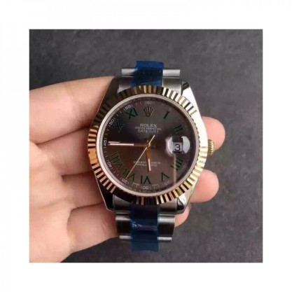 Replica Rolex Datejust II 116333 41MM Watches V5 Stainless Steel & Yellow Gold Anthracite Dial Swiss 2836-2