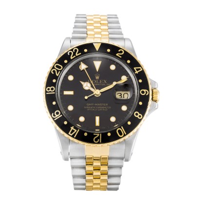 UK Yellow Gold Replica Rolex GMT Master 16753-38 MM Watches