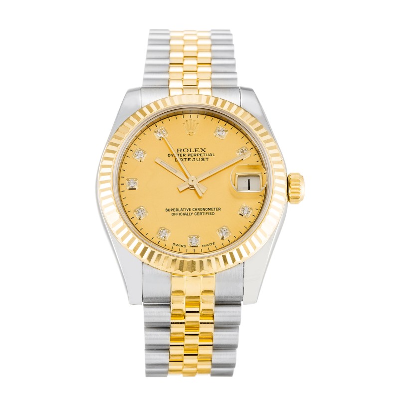 UK Yellow Gold Replica Rolex Datejust Lady 178273-31 MM Watches