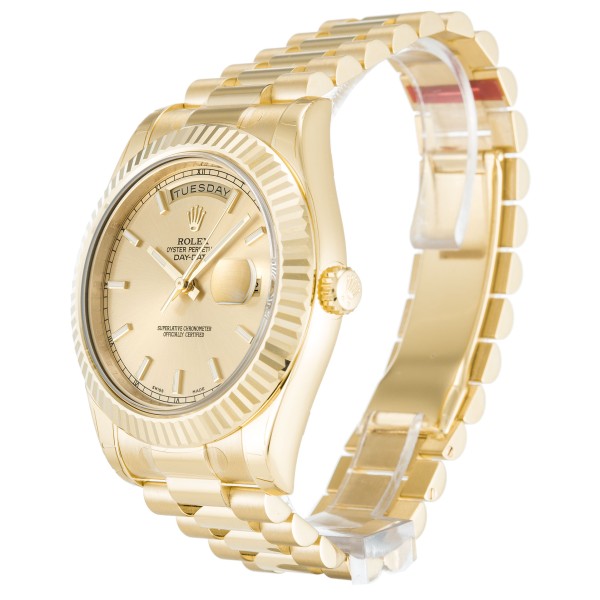 UK Yellow Gold Replica Rolex Day-Date II 218238-41 MM Watches
