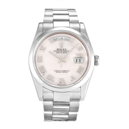 UK White Gold Replica Rolex Day-Date 118209-36 MM Watches