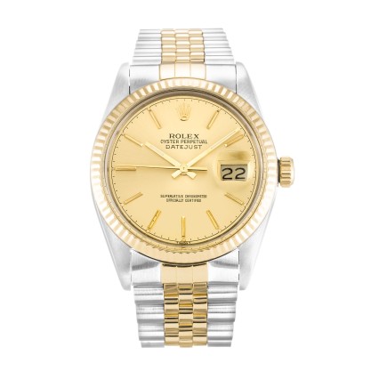 UK Steel & Yellow Gold Replica Rolex Datejust 16013-36 MM Watches