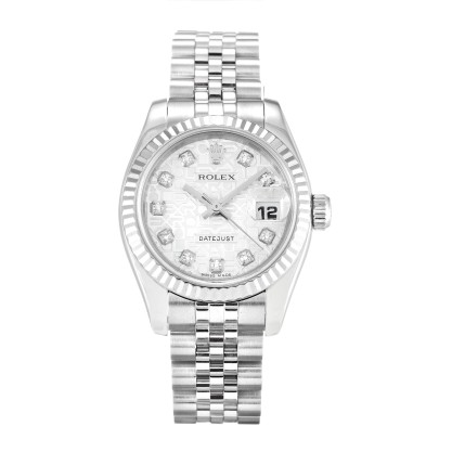 UK White Gold Replica Rolex Datejust Lady 179174-26 MM Watches