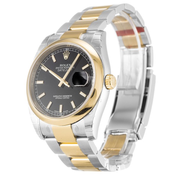 UK Steel & Yellow Gold Replica Rolex Datejust 116203-36 MM Watches