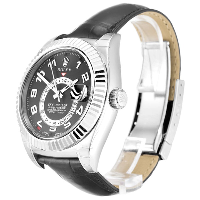 UK White Gold Replica Rolex Sky-Dweller 326139-42 MM Watches