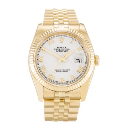 UK Yellow Gold Replica Rolex Datejust 116238-36 MM Watches