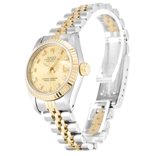 UK Steel & Yellow Gold Replica Rolex Datejust Lady 69173-26 MM Watches