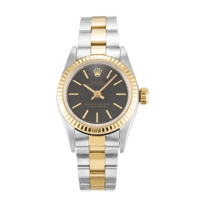 UK  Yellow Gold Replica Rolex Lady Oyster Perpetual 67193-24 MM Watches