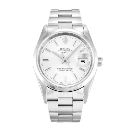 UK Steel Replica Rolex Oyster Perpetual Date 15200-34 MM Watches