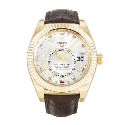 UK Yellow Gold Replica Rolex Sky-Dweller 326138-42 MM Watches