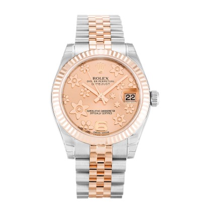 UK Rose Gold Replica Rolex Mid-Size Datejust 178271-31 MM Watches