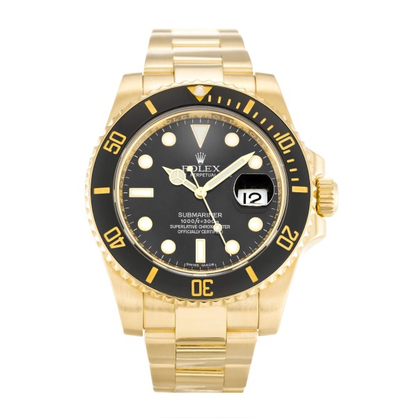 UK Yellow Gold Replica Rolex Submariner 116618 LN-40 MM Watches