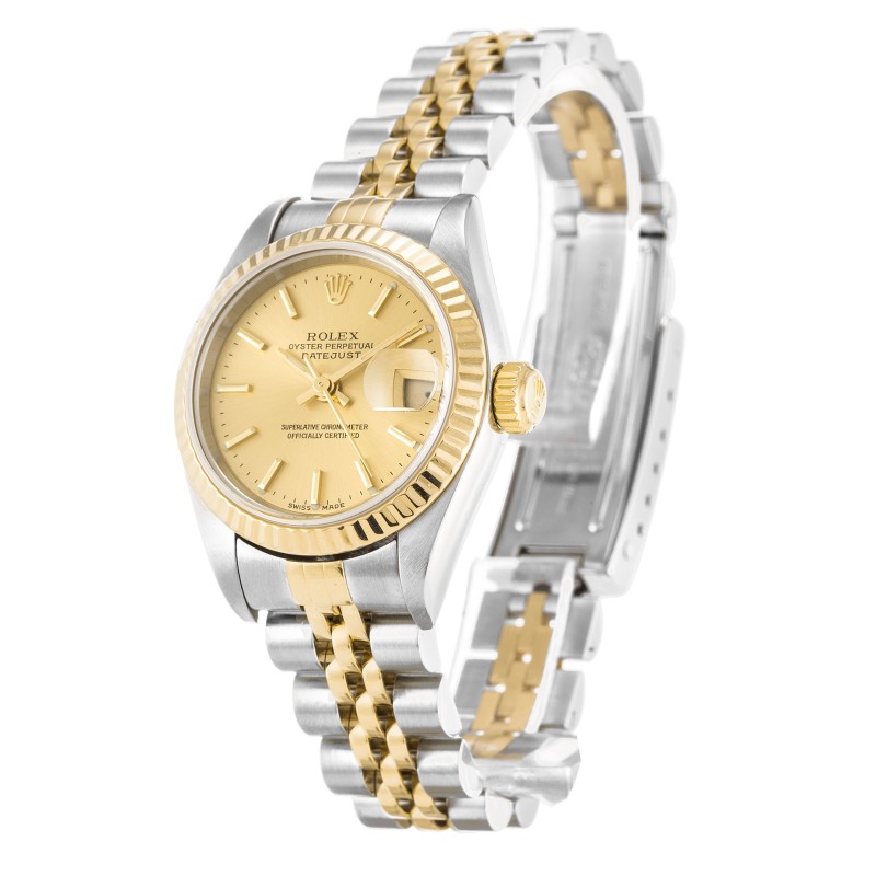  UK Steel & Yellow Gold Replica Rolex Datejust Lady 79173-26 MM Watches