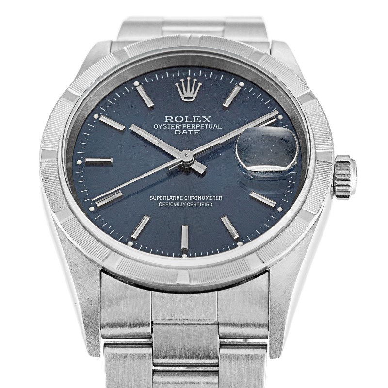 UK Steel Replica Rolex Oyster Perpetual Date 15210-34 MM Watches