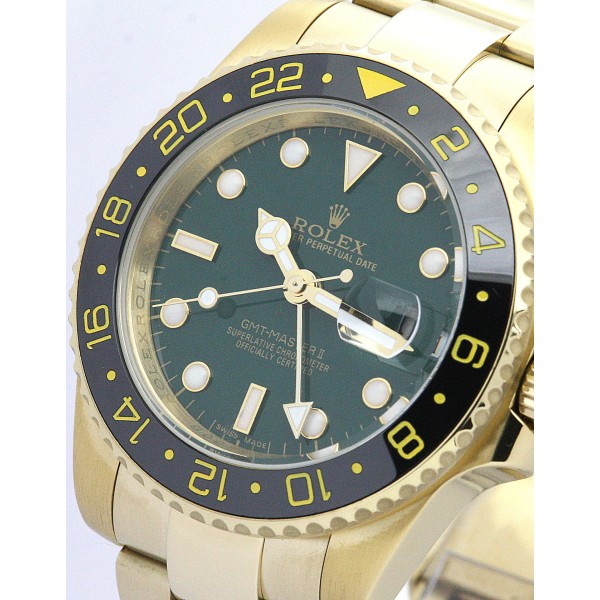 UK Yellow Gold Replica Rolex GMT Master II 116718 LN-40 MM Watches