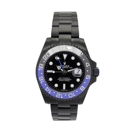 UK Black adn blue Steel Replica Rolex GMT Master 16730-