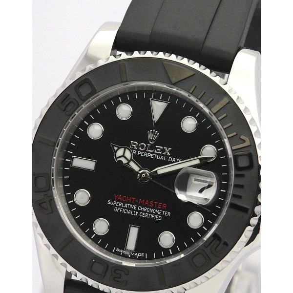 UK Black & Steel Replica Rolex Yacht-Master-35 MM Watches
