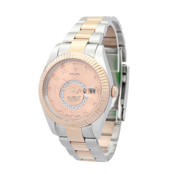 UK Rose Gold Replica Rolex Sky-Dweller 326938-42 MM Watches