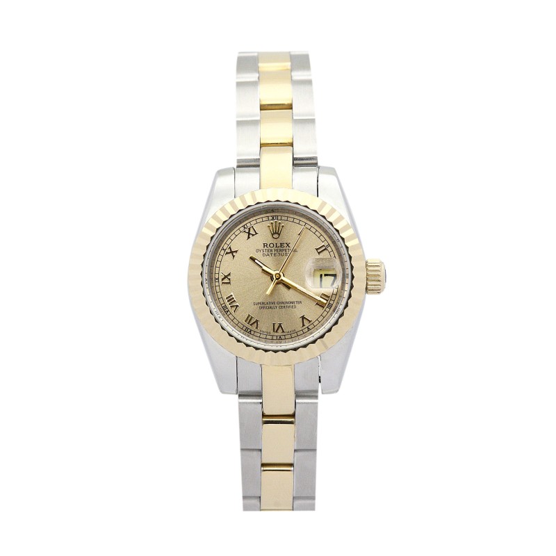 UK Steel & Yellow Gold Replica Rolex Datejust Lady-26 MM Watches